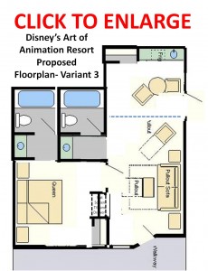 Floor Plans for Disney’s Art of Animation Resort