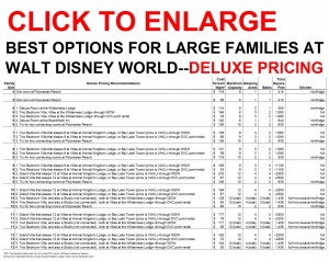 Deluxe Options for Large Families at Walt Disney World