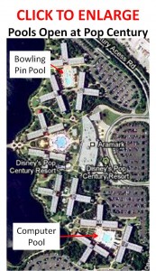 Pool Closure at Disney’s Pop Century Resort