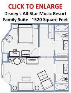 Review: The Family Suites at Disney’s All-Star Music Resort, Continued