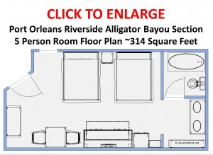 The Murphy Bed in the 5-Person Alligator Bayou Rooms at Port Orleans Riverside