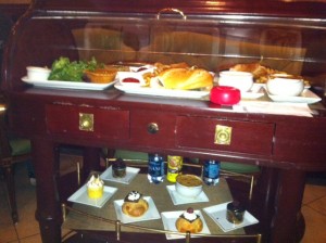 Food Delivery Trolley at Be Our Guest Restaurant at the Magic Kingdom