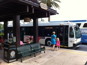 Bus Stop at Disney's Polynesian Resort