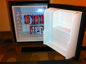 Mini-fridge with Scaling Objects at Disney's Pop Century Resort