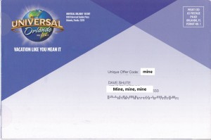 Universal Orlando Pin Code Offer Cover from yourfirstvisit.net