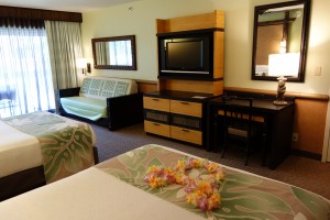 TV Side Renovated Larger Room Disney's Polynesian Resort