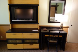 TV and Desk Renovated Larger Room Disney's Polynesian Resort