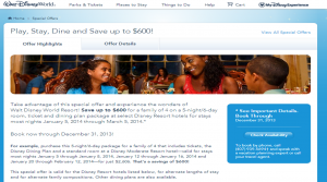 Play Stay Dine 2014 Disney World Deal from yourfirstvisit.net