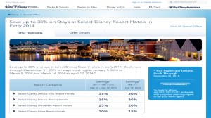 Two Deals for Disney World in 2014 Released Today