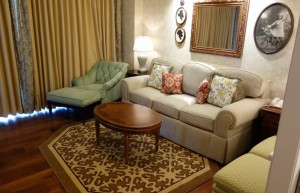 Living Room  in One and Two Bedroom Villas at Disney's Grand Floridian Resort & Spa from yourfirstvisit.net