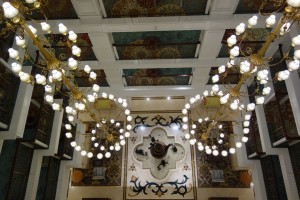 Lobby Lights from 6th Floor the Villas at Disney's Grand Floridian from yourfirstvisit.net