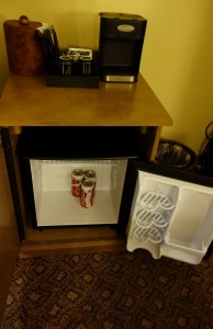 Minifridge and Coffeemaker Disney's Animal Kingdom Lodge from yourfirstvisit.net (830x1280)