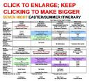 Seven Night Walt Disney World Easter Summer Itinerary