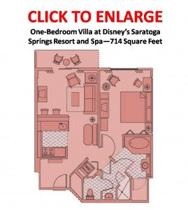 Disney's Saratoga Springs Resort One-Bedroom Villa