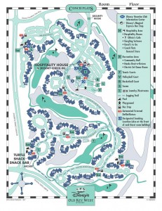 Map Disney's Old Key West Resort