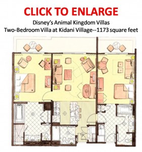 Kidani Village Two Bedroom Floorplan