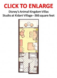 Kidani Village Studio Floorplan