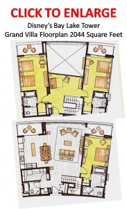 Bay Lake Tower Grand Villa Floorplan