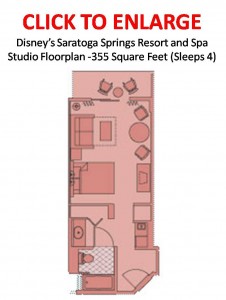Disney's Saratoga Springs Studio Floorplan