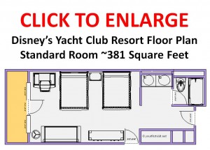 Yacht Club Floor Plan at Disney World