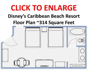 Floor Plan Disney's Caribbean Beach Resort