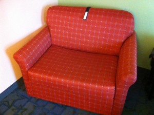 The Chair Bed Chair in the Family Suites at Disney's All-Star Music Resort