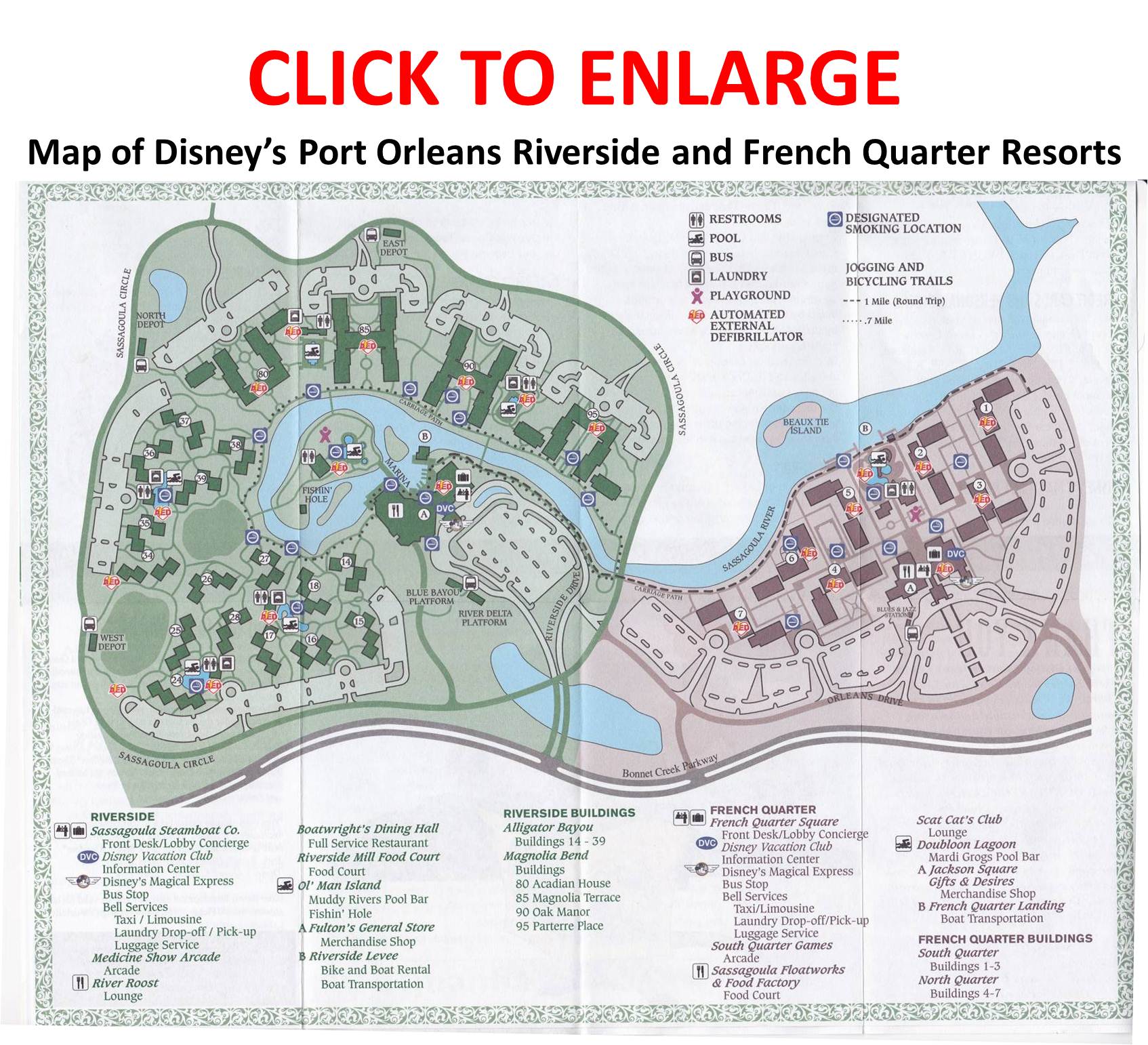 orleans hotel and casino map