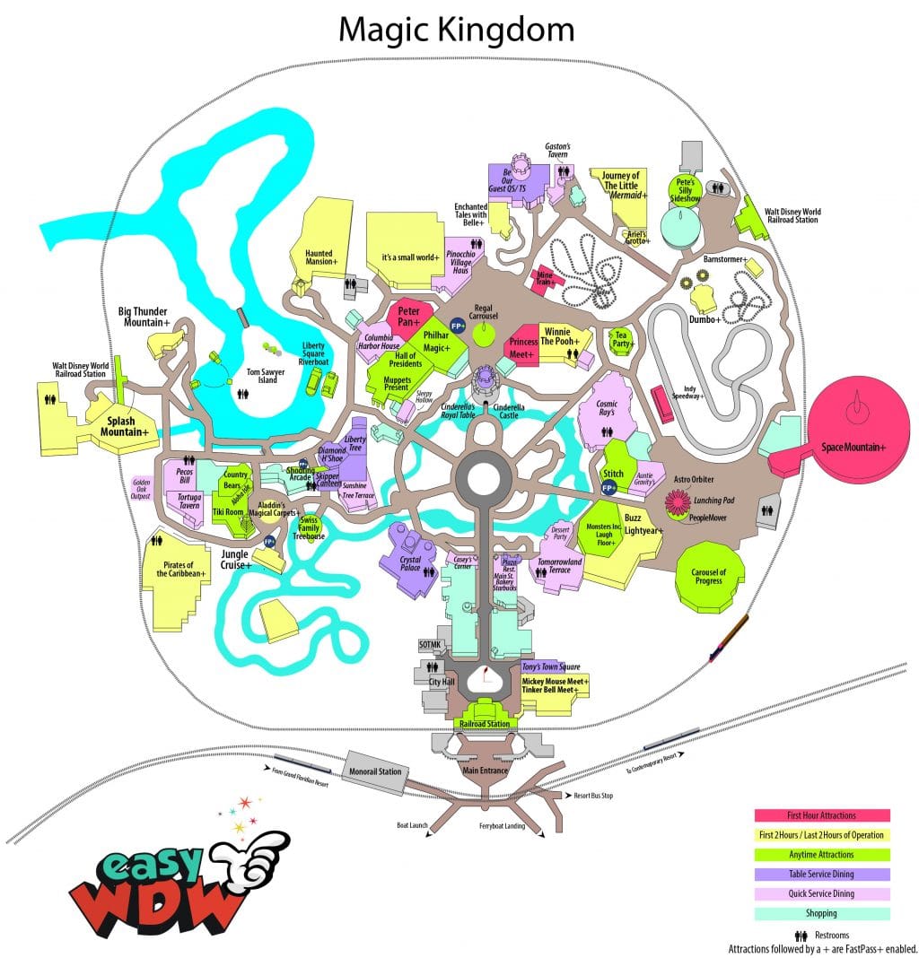 Magic Kingdom Map Printable Printable World Holiday