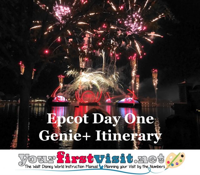 Epcot Day 1 Disney World Genie Itinerary Yourfirstvisit Net