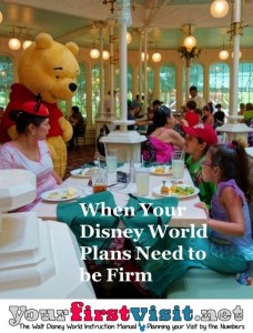 When Your Disney World Plans Need to be Firm from yourfirstvsit.net