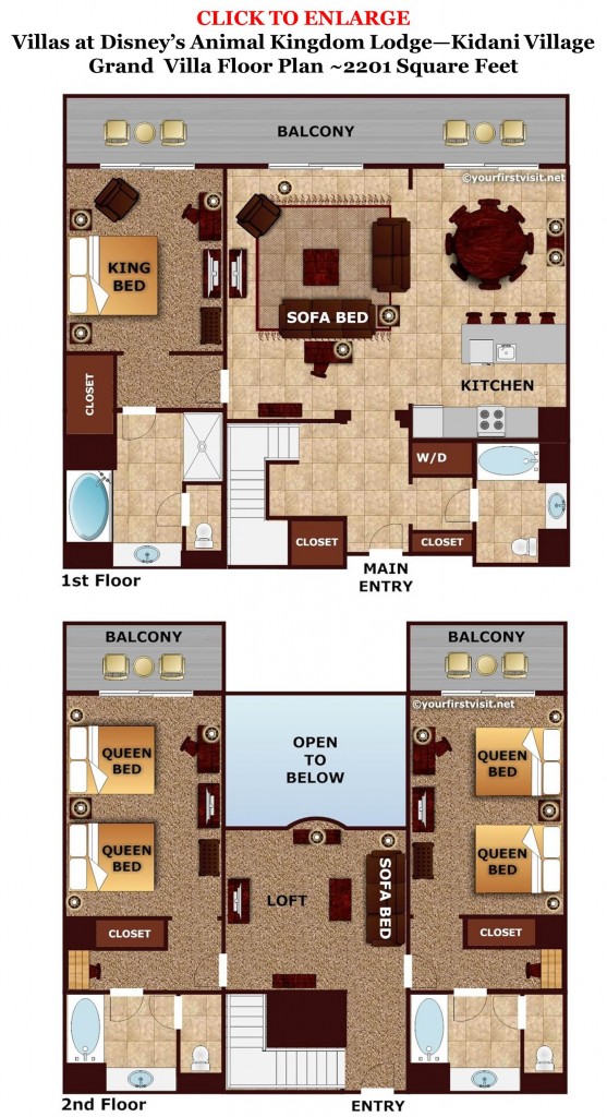 Grand Villa Floor Plan Kidani Village from yourfirstvisit.net