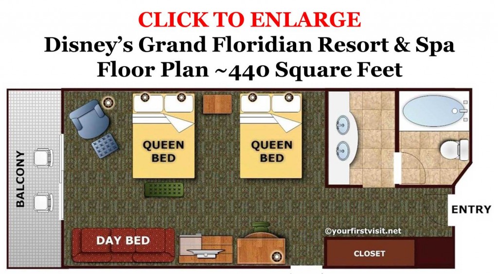 Floor Plan Disney's Grand Floridian Resort & Spa from yourfirstvisit.net