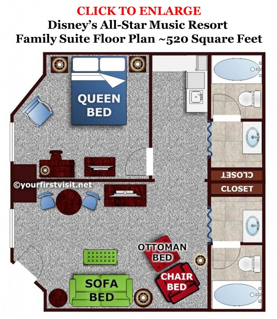 Art Of Animation Suites Floor Plan - artqf