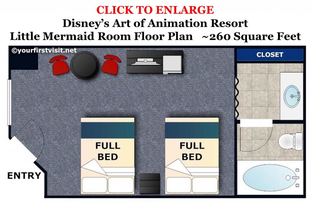 Little Mermaid Room Review - Disney Tourist Blog