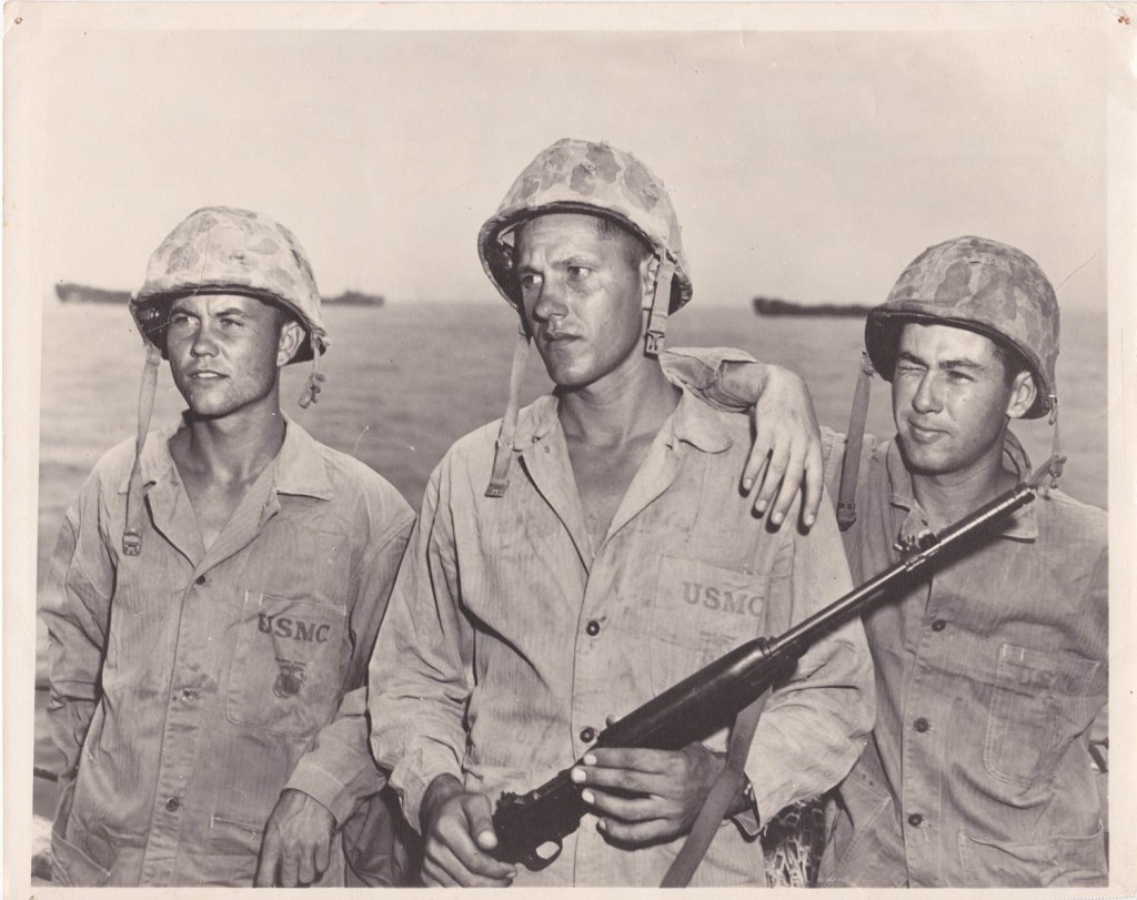 Amy Girl's Dad with 3rd Marine Division Buddies in the Pacific