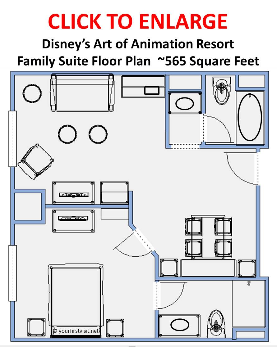 A Family Suite at Art of Animation, or a Deluxe Room