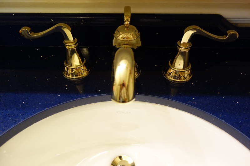 Sink Detail Royal Rooms at Disney's Port Orleans Riverside Resort from yourfirstvisit.net