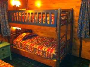 Bunk Beds in Back Bedroom at the Cabins at Disney's Fort Wilderness Resort