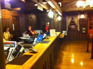 Check In Desk at the Cabins at Disney's Fort Wilderness Resort