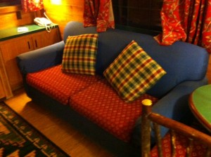 Couch at the Cabins at Disney's Fort Wilderness Resort