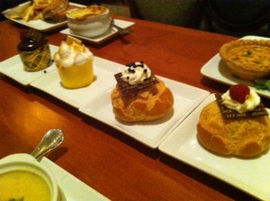 Cupcakes and Cream Puffs at Be Our Guest Restaurant at the Magic Kingdom