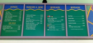 Turtle Shack Pool Menu Disney's Old Key West Resort