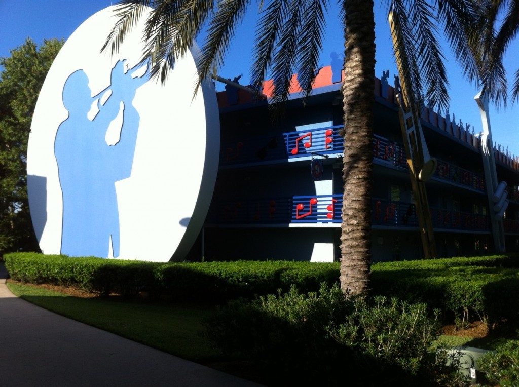 Jazz Stairs Disney's All-Star Music Resort from yourfirstvisit.net