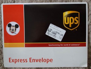 FastPass+ UPS Envelope Invitation from yourfirstvisit.net