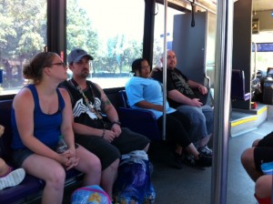 On the Bus at Walt Disney World