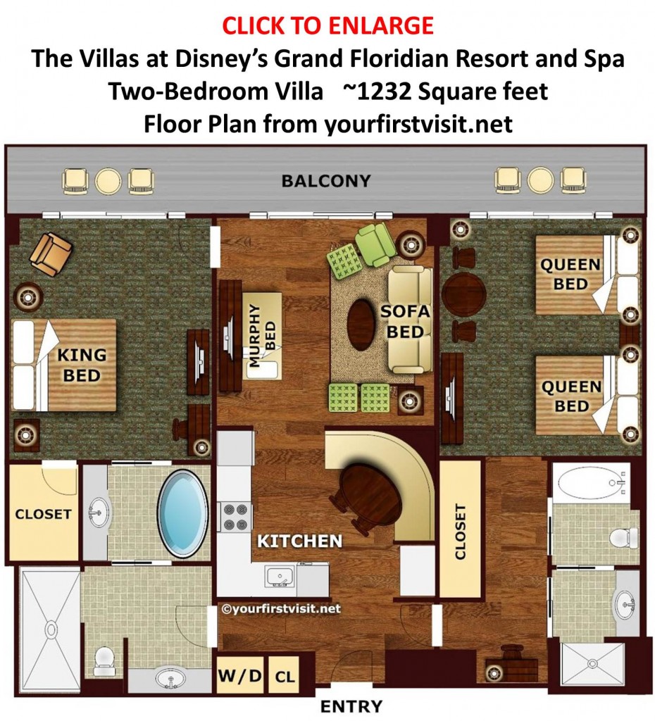 The Second Bedroom or Studio at The Villas at Disney's ...