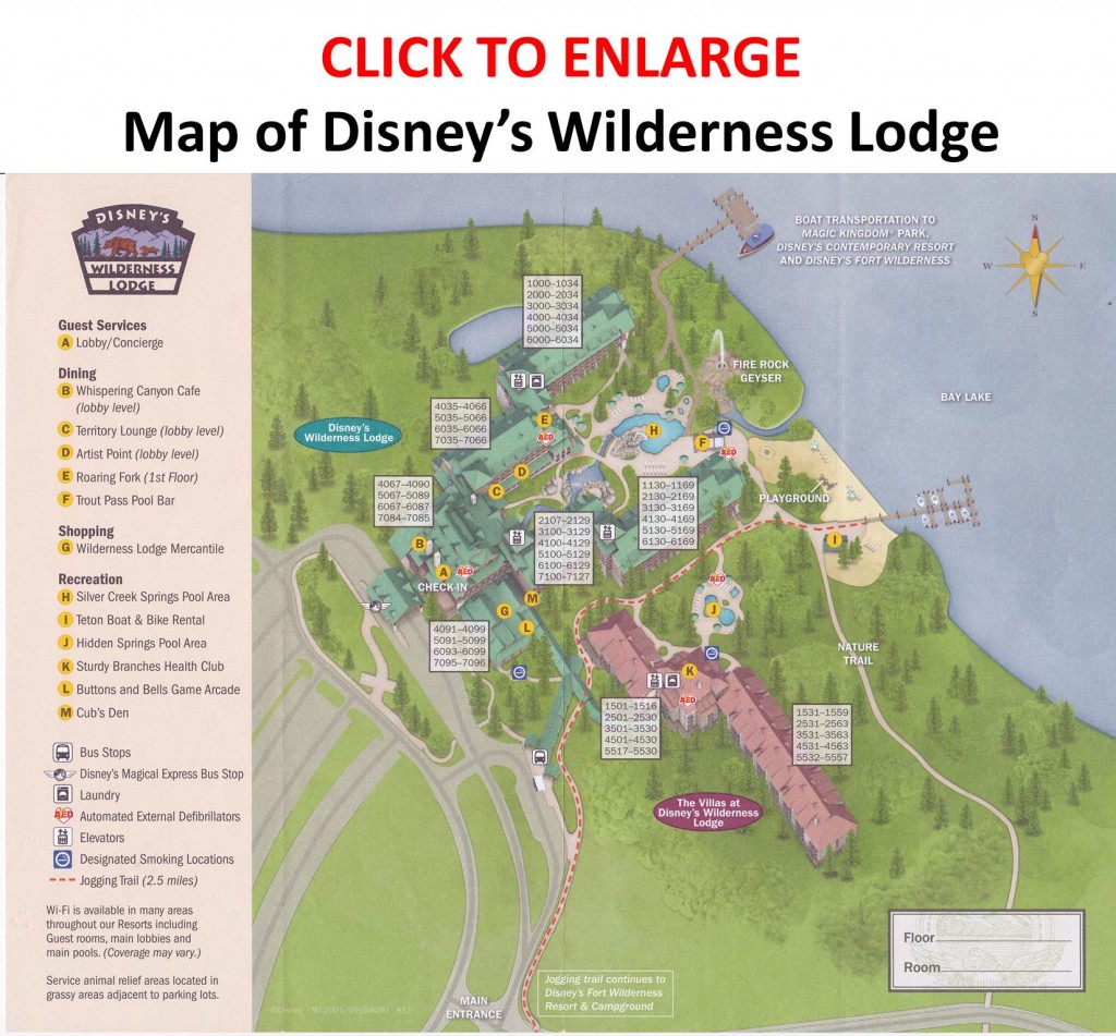 Map of Disney's Wilderness Lodge from yourfirstvisit.net