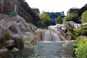 Waterfall at Disney's Wilderness Lodge from yourfirstvisit.net