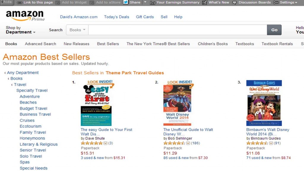 Our guidebbook ranks #1 on Amazon