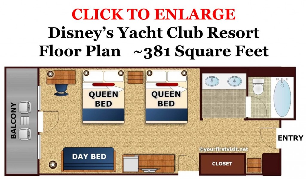 Disney's Yacht Club Floor Plan fromyourfirstvisit.net